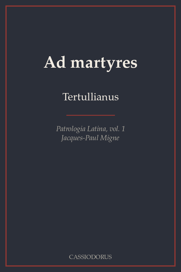 Ad martyres cover
