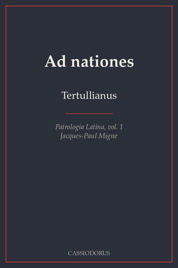 Ad nationes cover