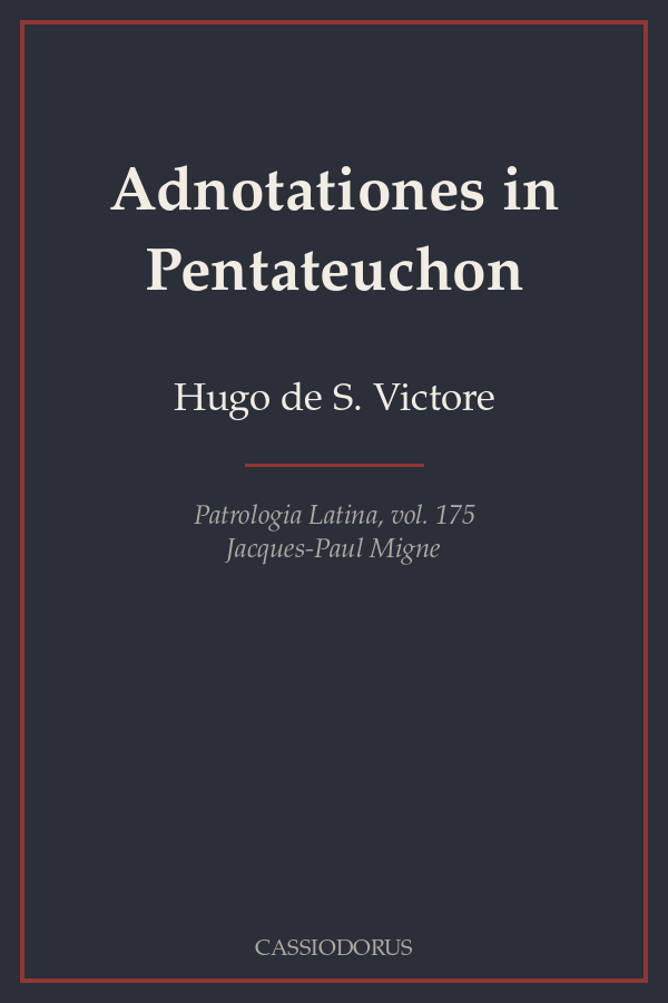 Adnotationes in Pentateuchon cover