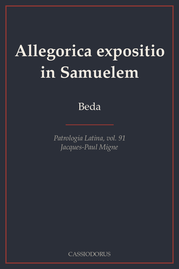Allegorica expositio in Samuelem cover