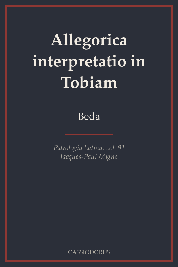 Allegorica interpretatio in Tobiam cover