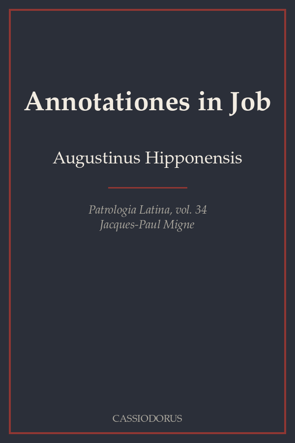 Annotationes in Job cover
