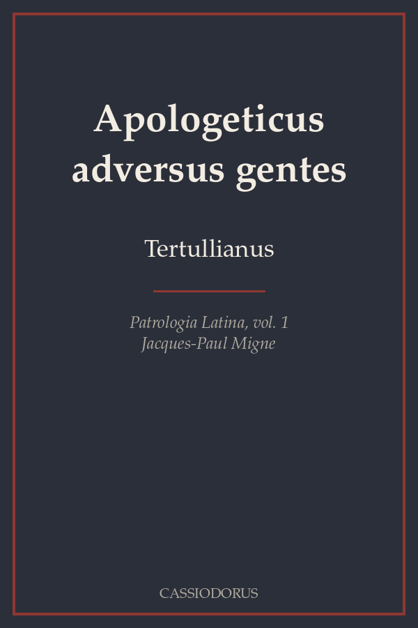 Apologeticus adversus gentes cover