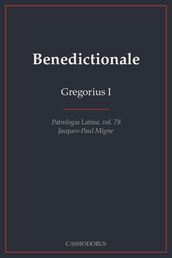 Benedictionale cover