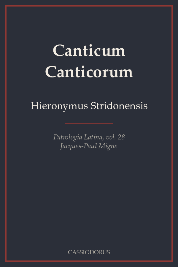 Canticum Canticorum cover
