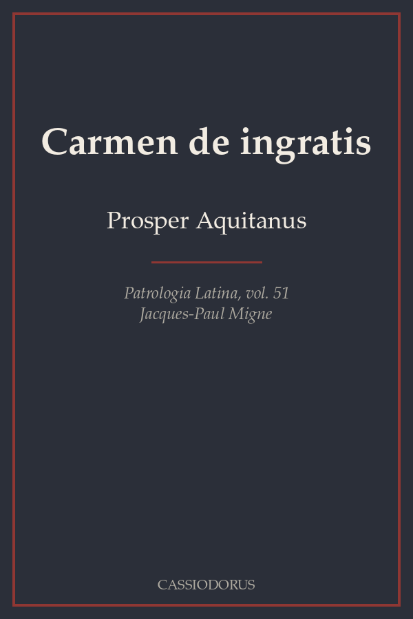 Carmen de ingratis cover