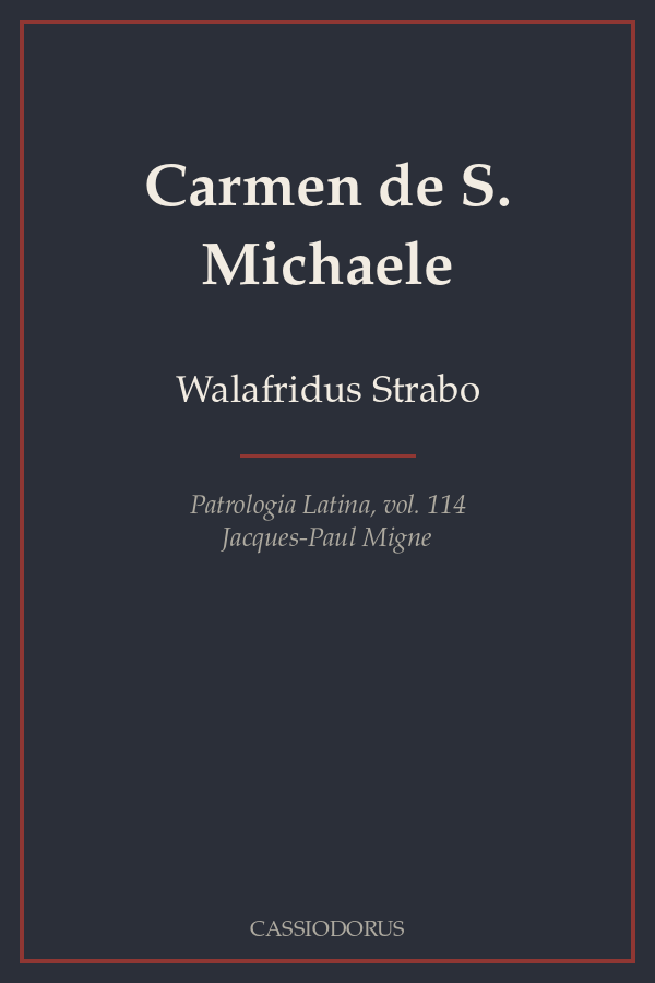 Carmen de S. Michaele cover