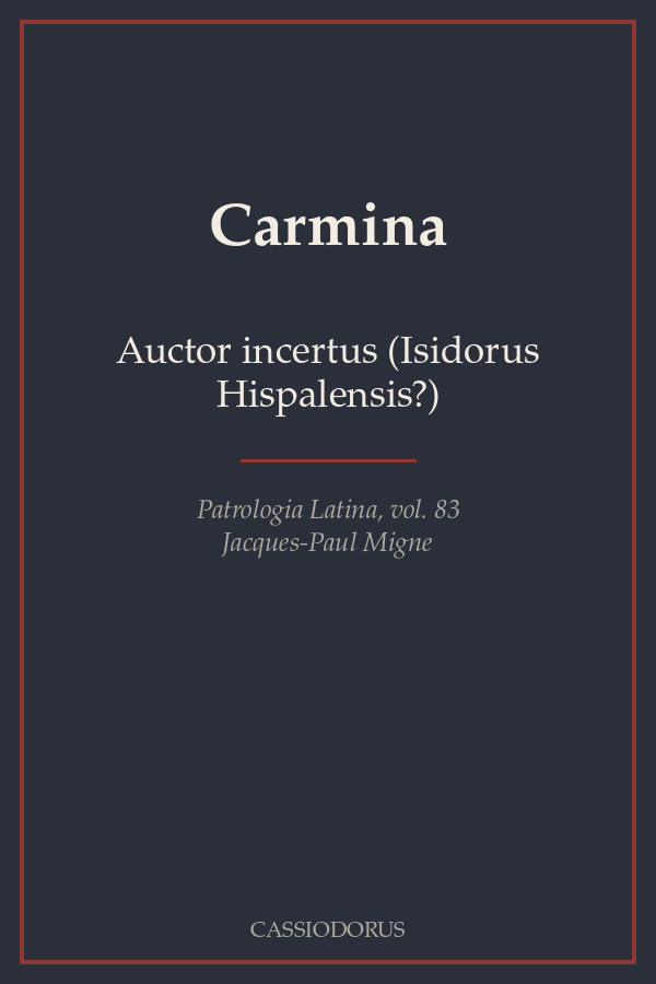 Carmina cover
