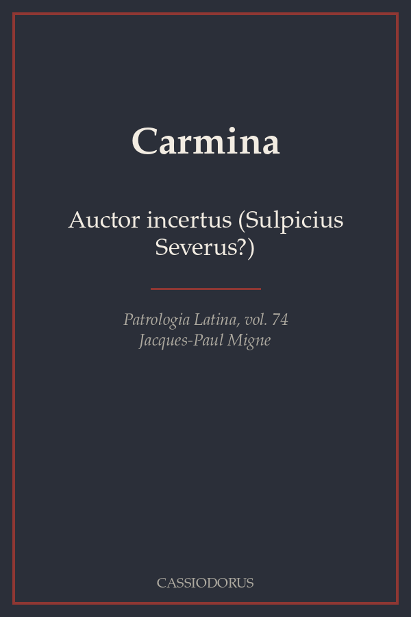 Carmina cover
