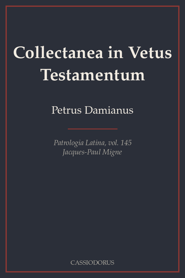 Collectanea in Vetus Testamentum cover