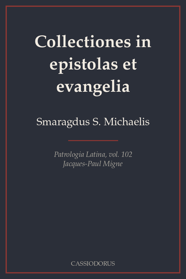 Collectiones in epistolas et evangelia cover