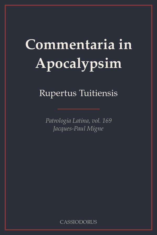 Commentaria in Apocalypsim cover