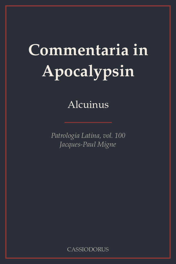 Commentaria in Apocalypsin cover