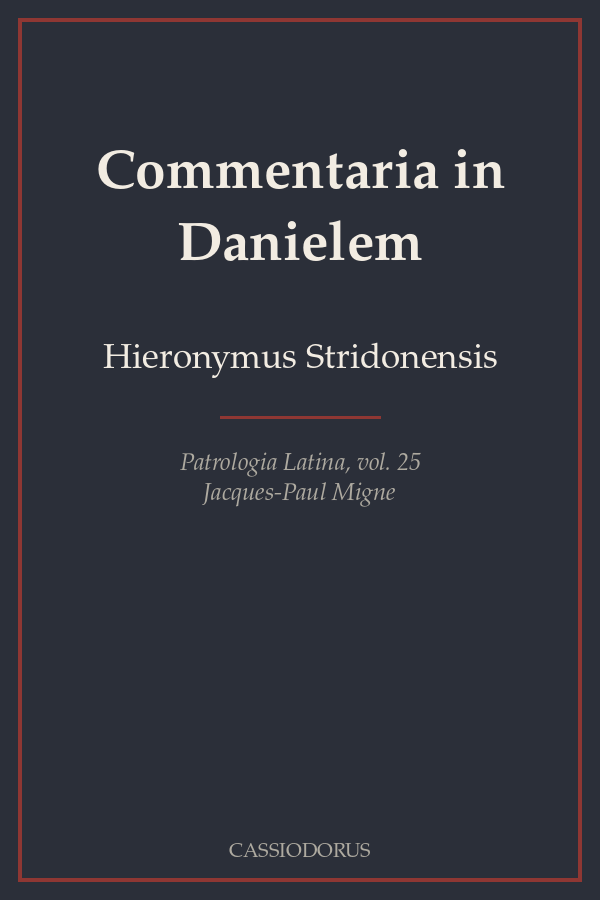 Commentaria in Danielem cover