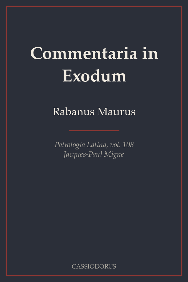 Commentaria in Exodum cover