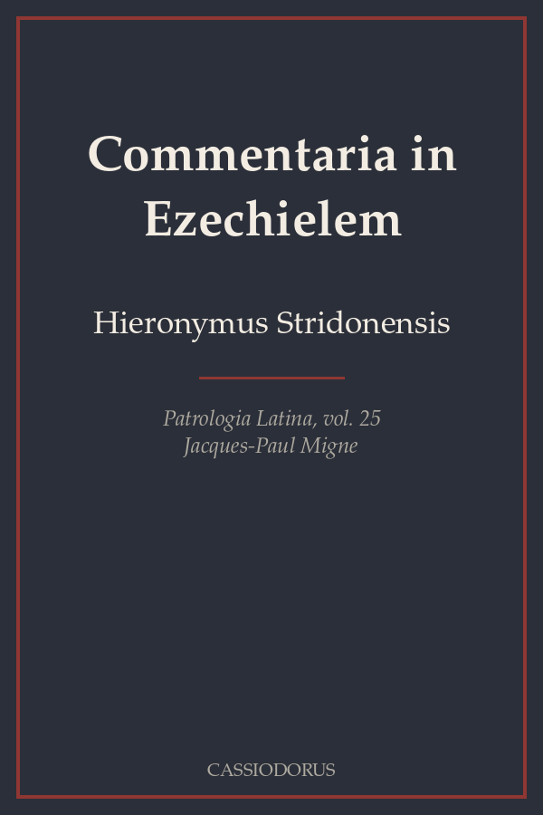 Commentaria in Ezechielem cover