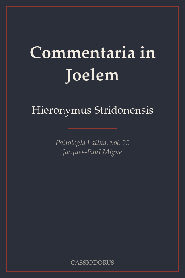 Commentaria in Joelem cover
