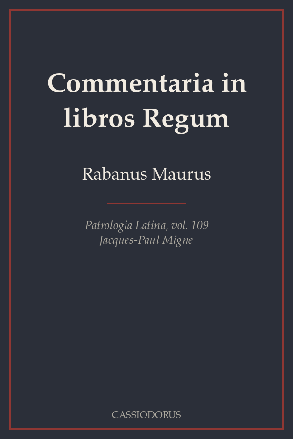 Commentaria in libros Regum cover