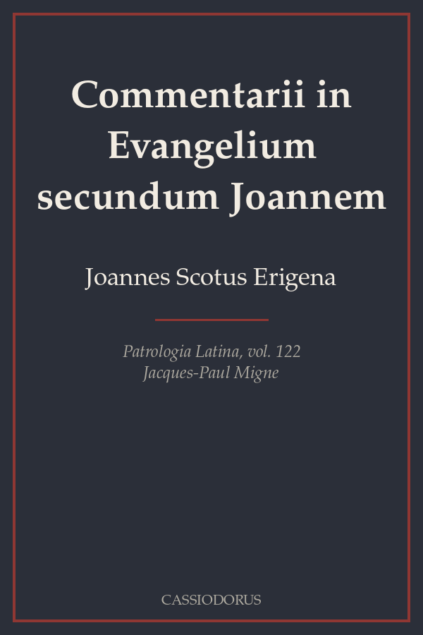 Commentarii in Evangelium secundum Joannem cover
