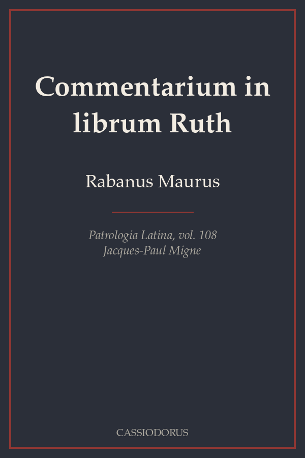 Commentarium in librum Ruth cover