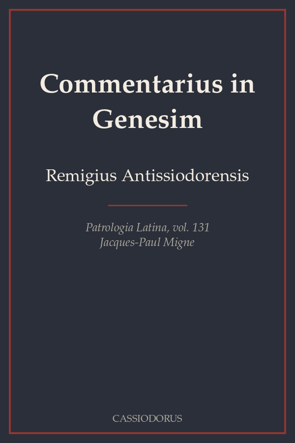 Commentarius in Genesim cover