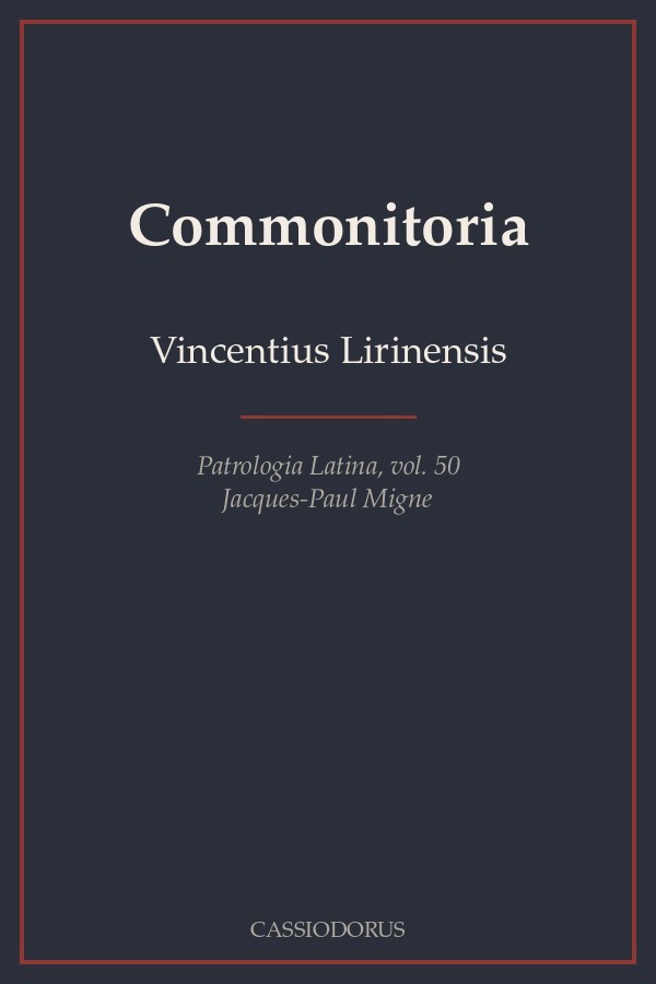 Commonitoria cover