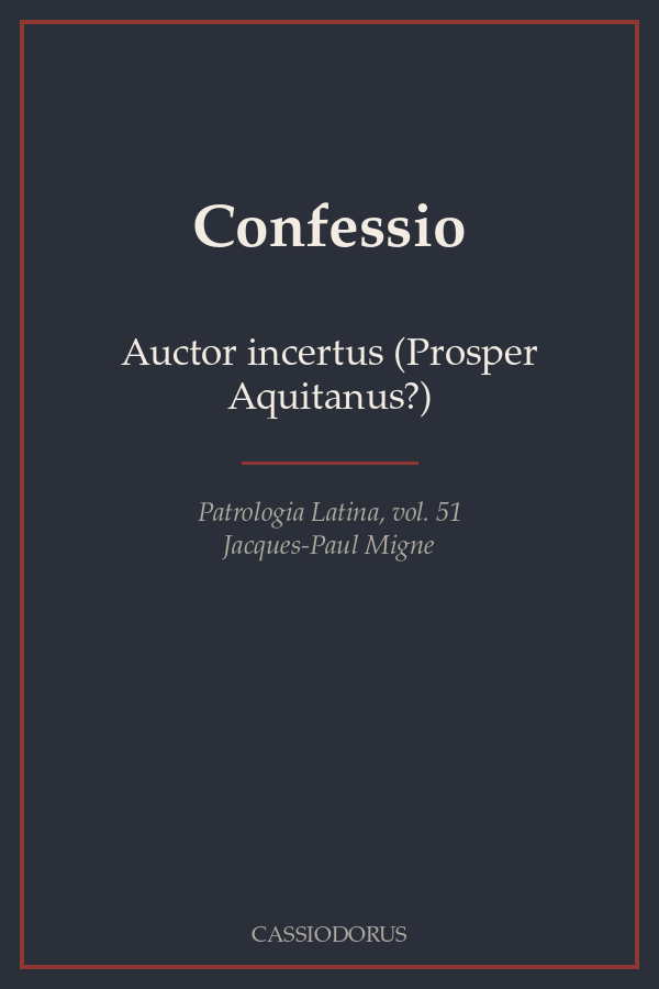 Confessio cover