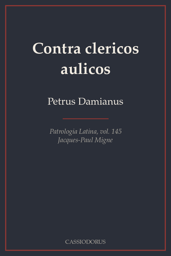 Contra clericos aulicos cover