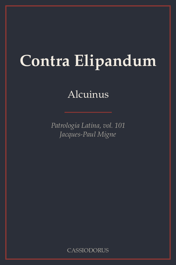 Contra Elipandum cover