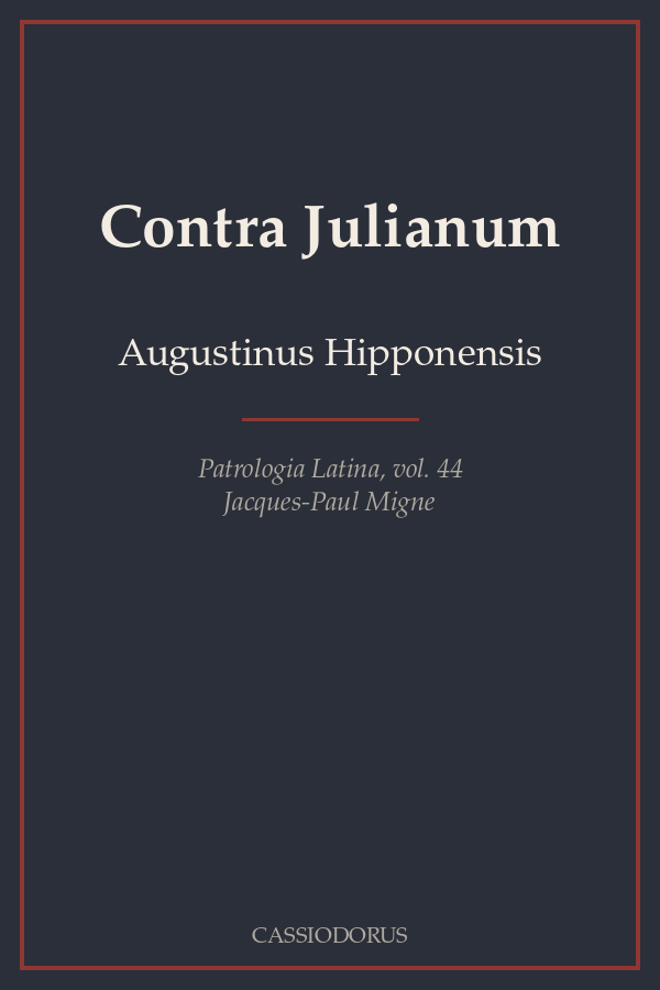 Contra Julianum cover