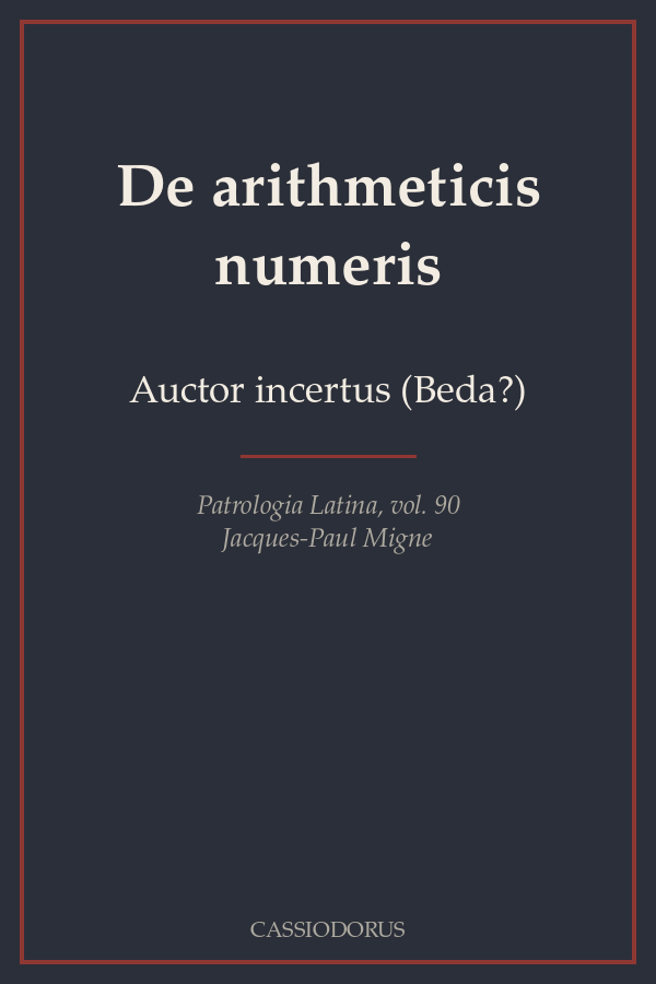 De arithmeticis numeris cover