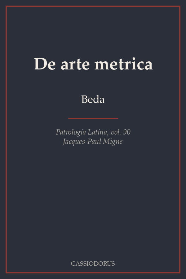 De arte metrica cover