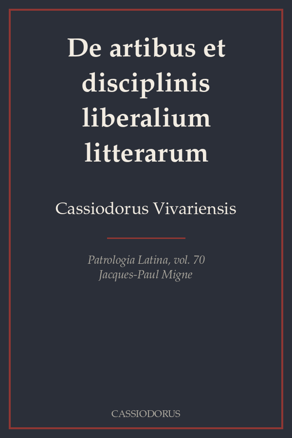 De artibus et disciplinis liberalium litterarum cover