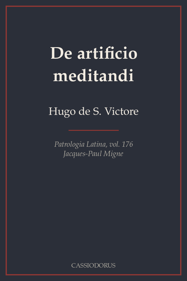 De artificio meditandi cover