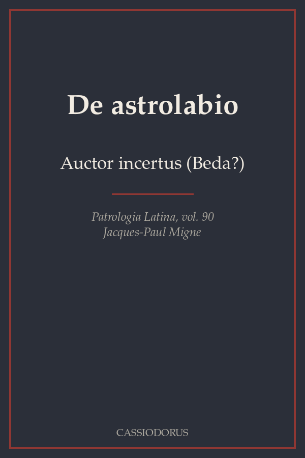 De astrolabio cover