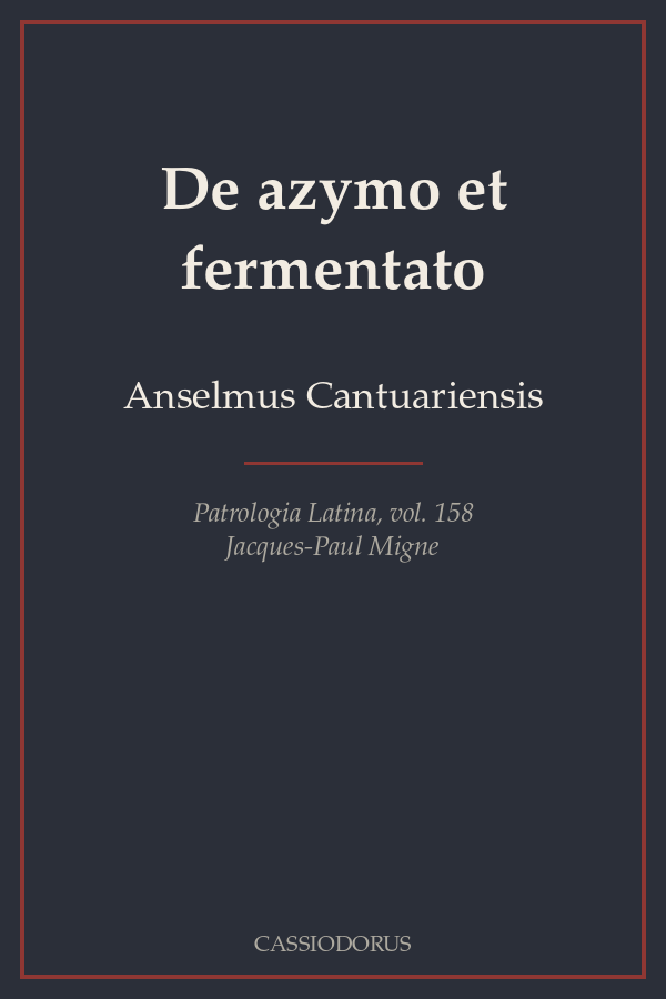 De azymo et fermentato cover