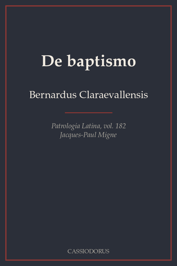 De baptismo cover