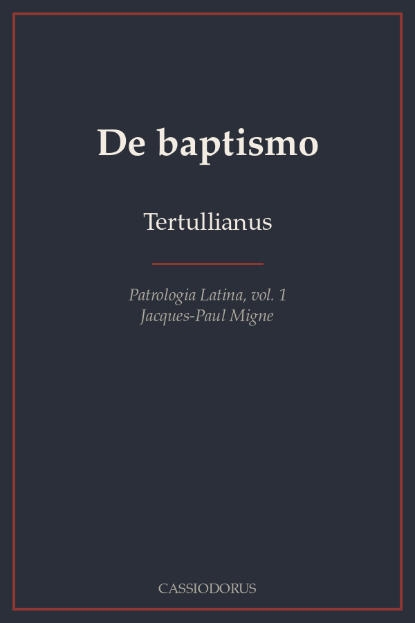 De baptismo cover