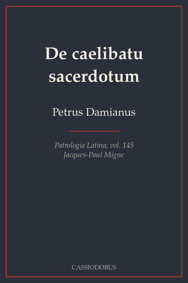 De caelibatu sacerdotum cover