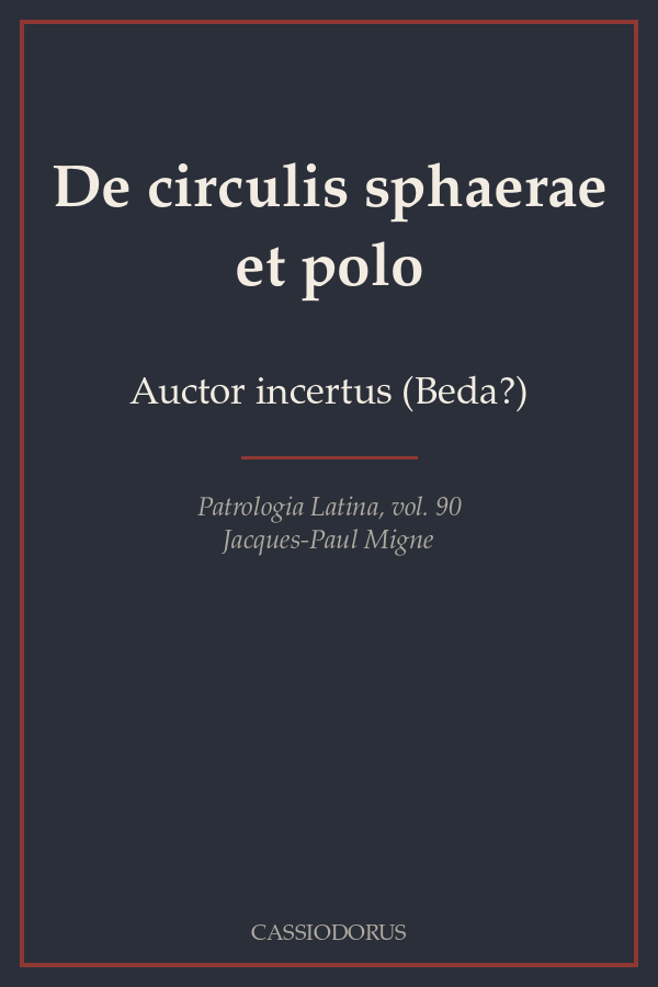 De circulis sphaerae et polo cover