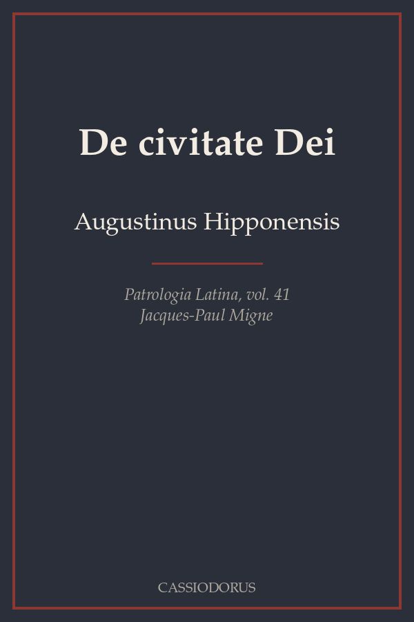 De civitate Dei cover