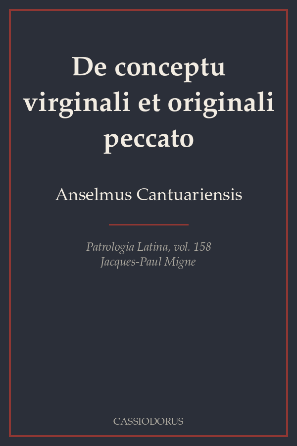 De conceptu virginali et originali peccato cover