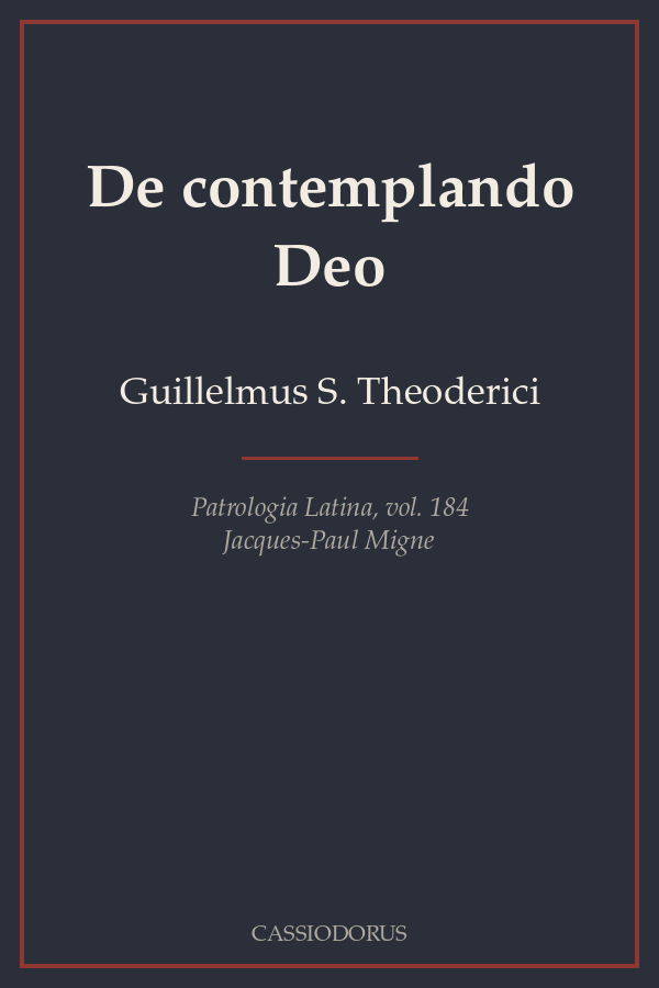 De contemplando Deo cover