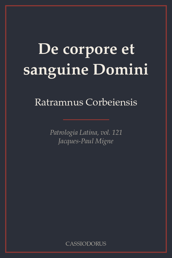 De corpore et sanguine Domini cover