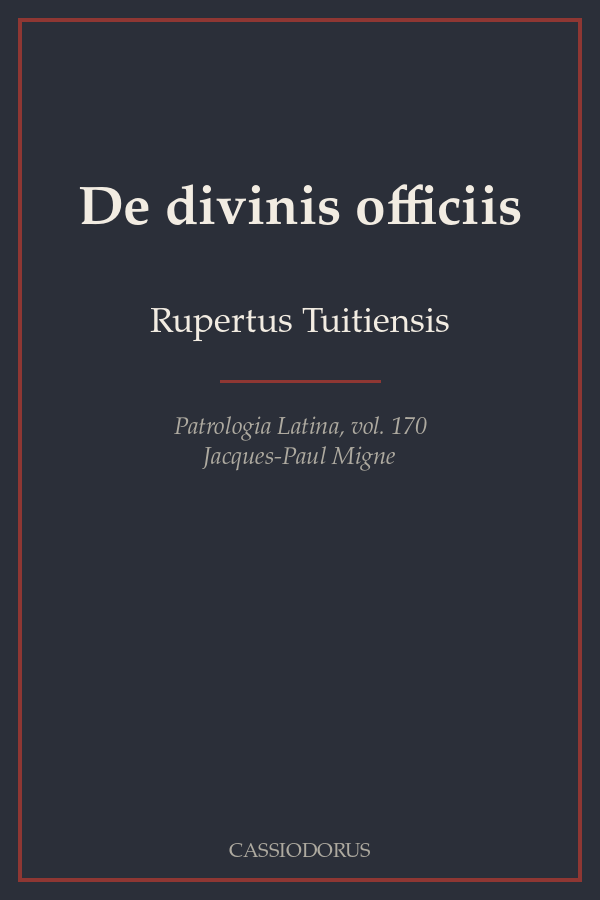 De divinis officiis cover