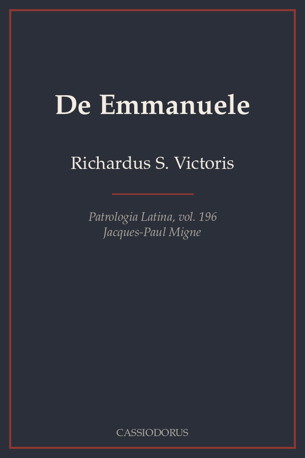De Emmanuele cover