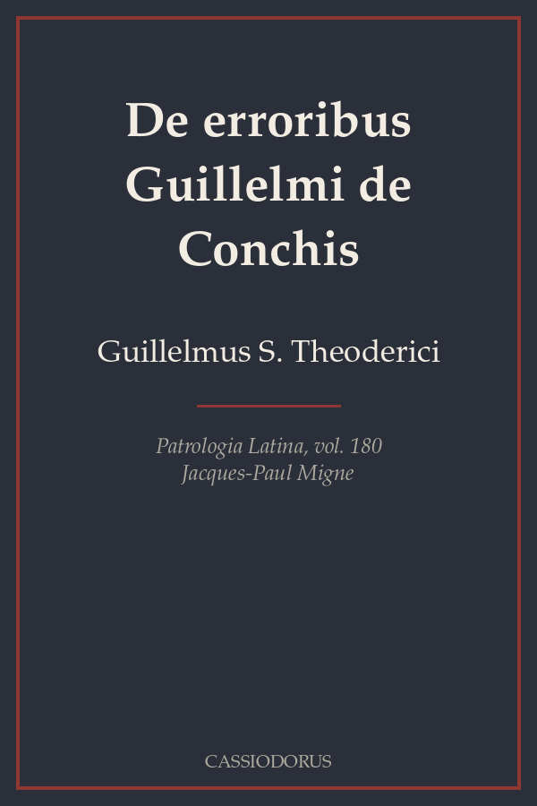 De erroribus Guillelmi de Conchis cover