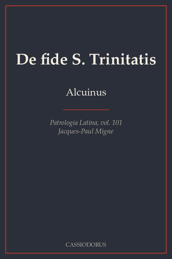 De fide S. Trinitatis cover