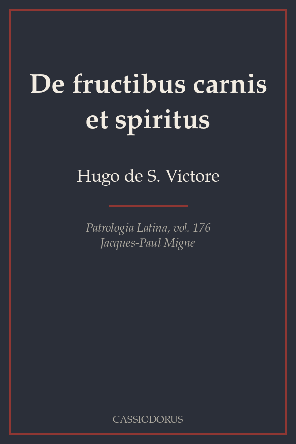 De fructibus carnis et spiritus cover