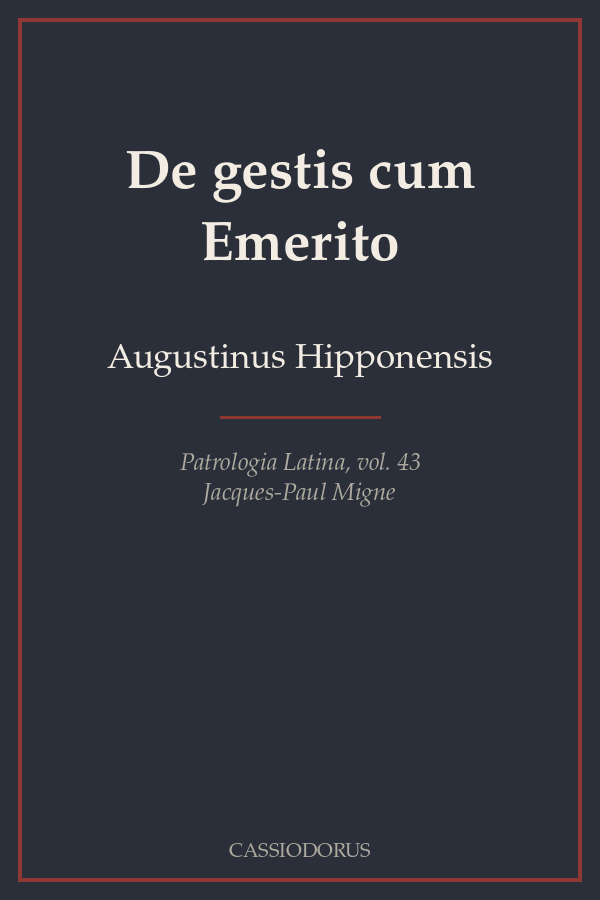 De gestis cum Emerito cover